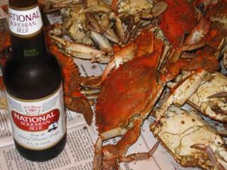 Beer and Crabs Maryland